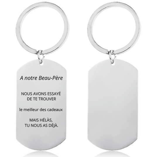 Porte - Clé Beau Père Personnalisé - Les Bijoux de Marilou