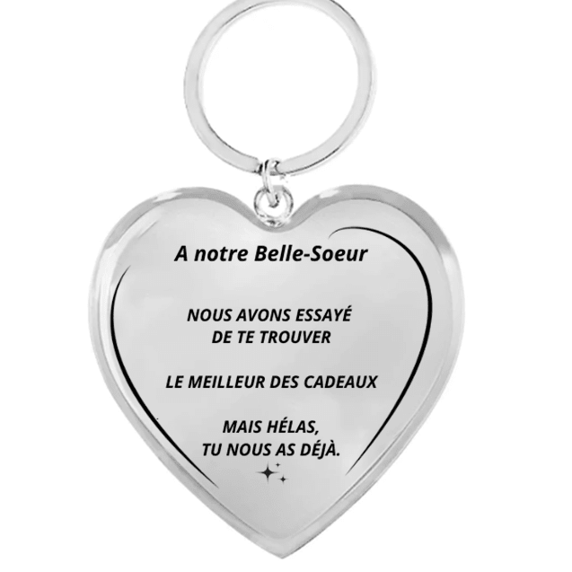 Porte - Clé Belle Soeur Personnalisé - Les Bijoux de Marilou