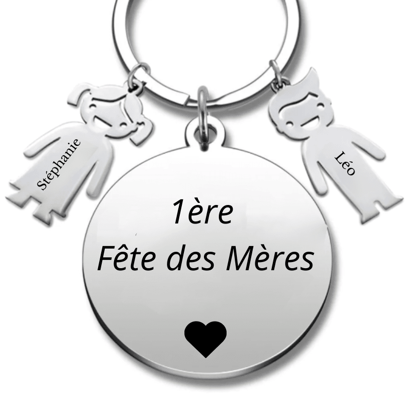 Porte Clé Fête des Mères "1ère Fête des Mères" - Les Bijoux de Marilou