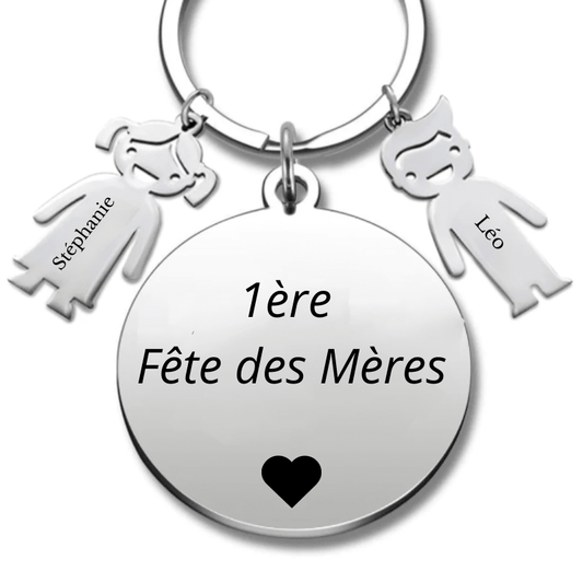 Porte Clé Fête des Mères "1ère Fête des Mères" - Les Bijoux de Marilou
