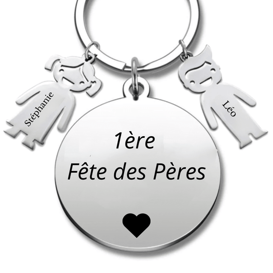Porte Clé Fête des Pères "1ère Fête des Pères" - Les Bijoux de Marilou