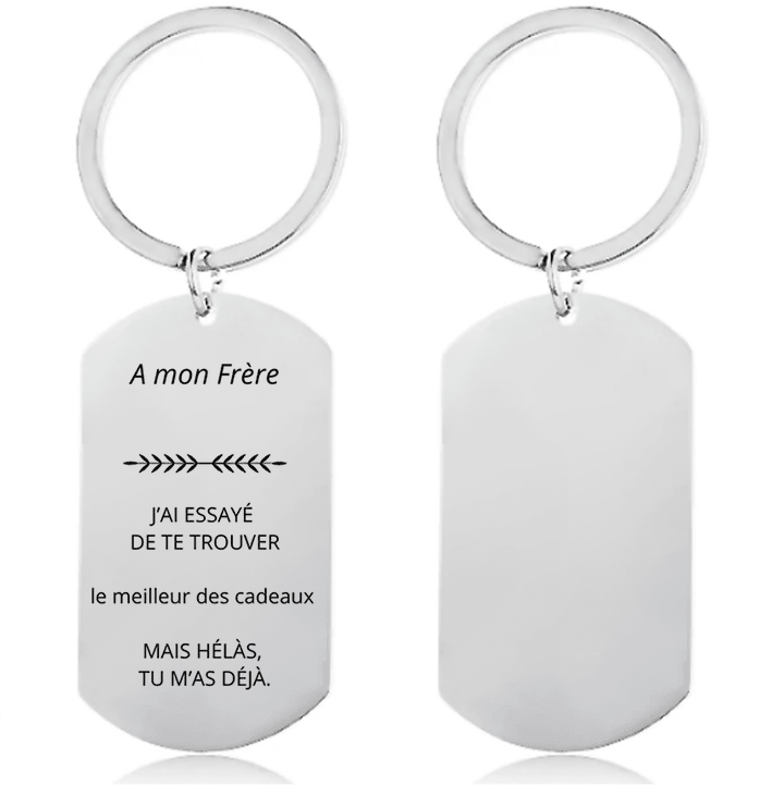 Porte - Clé Frère Personnalisé - Les Bijoux de Marilou