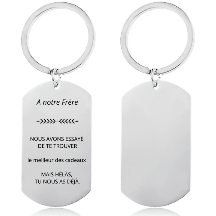 Porte - Clé Frère Personnalisé - Les Bijoux de Marilou