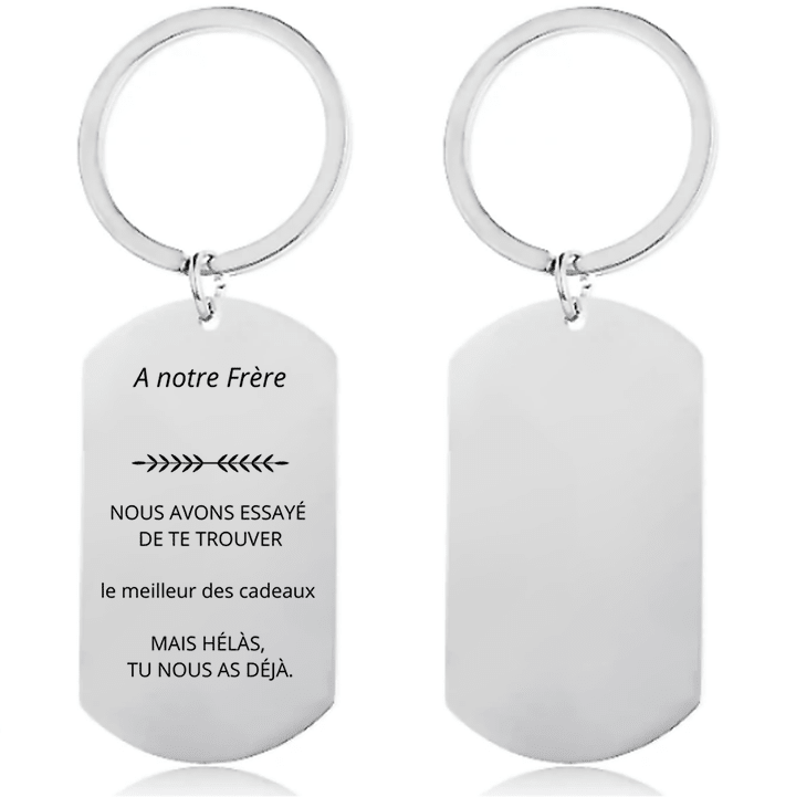 Porte - Clé Frère Personnalisé - Les Bijoux de Marilou