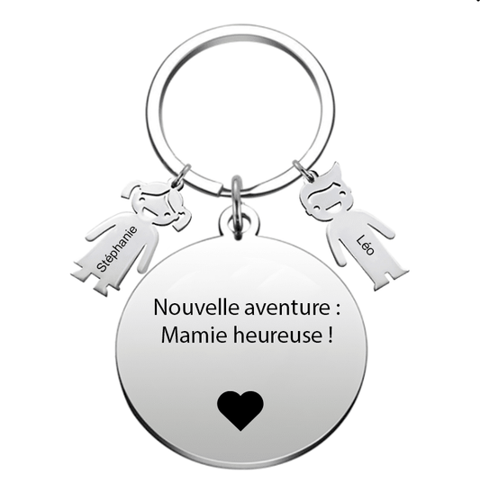 Porte Clé Future Mamie Personnalisé - Les Bijoux de Marilou