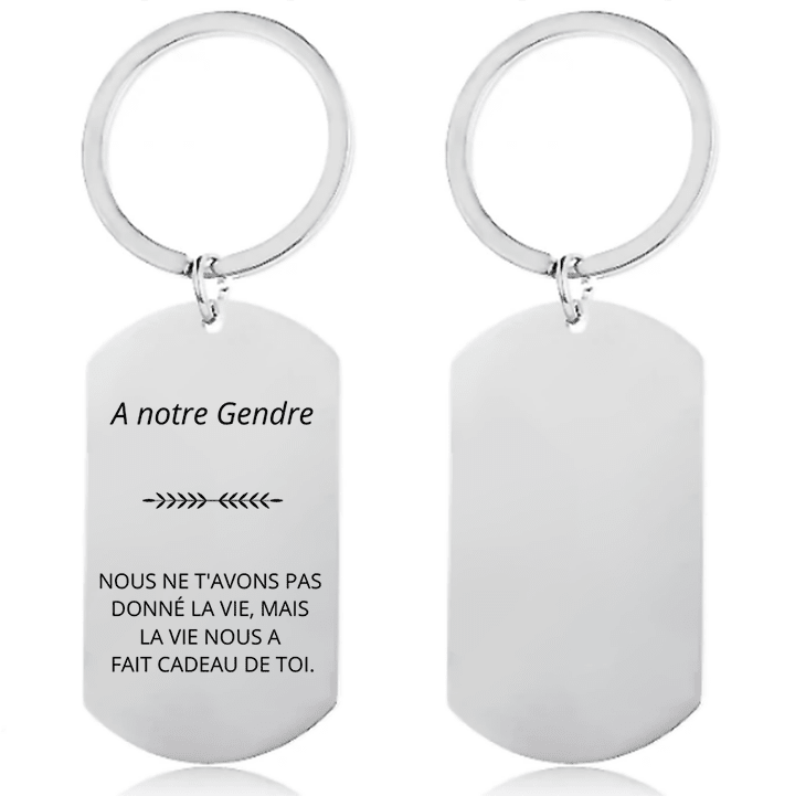 Porte Clé Gendre Personnalisé - Les Bijoux de Marilou