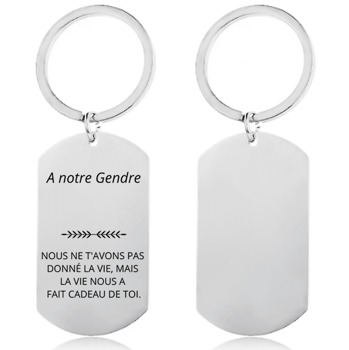 Porte Clé Gendre Personnalisé - Les Bijoux de Marilou