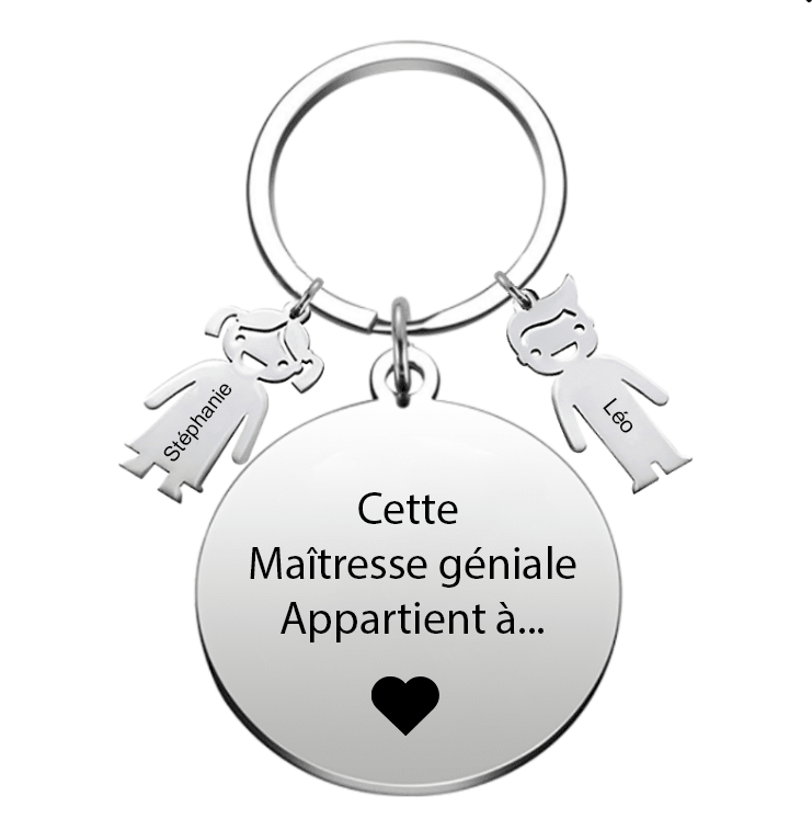 Porte Clé Maitresse "La meilleure des Maîtresses" - Les Bijoux de Marilou