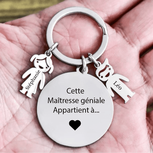 Porte Clé Maitresse "La meilleure des Maîtresses" - Les Bijoux de Marilou