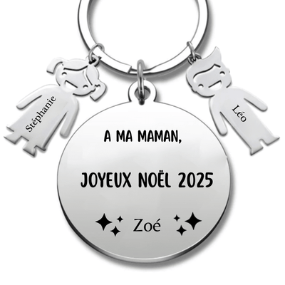 Porte Clé Maman Personnalisé 