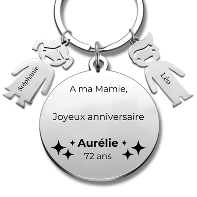 Porte Clé Mamie Personnalisé 