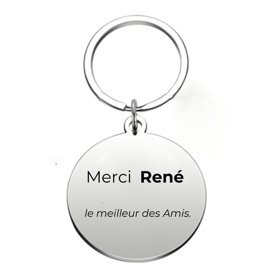 Porte Clé Meilleur Ami Merci Mon Meilleur Ami - Sans Breloque - Les Bijoux de Marilou