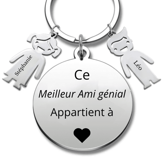 Porte Clé Meilleur Ami Personnalisé - Les Bijoux de Marilou