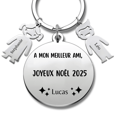 Porte Clé Meilleur Ami Personnalisé Joyeux Noël Meilleur Ami