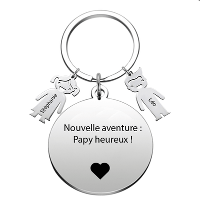 Porte Clé Papy Personnalisé Annonce Grossesse Papy
