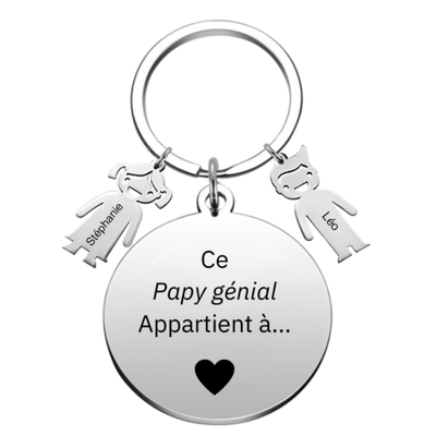 Porte Clé Papy Personnalisé Meilleur Papy