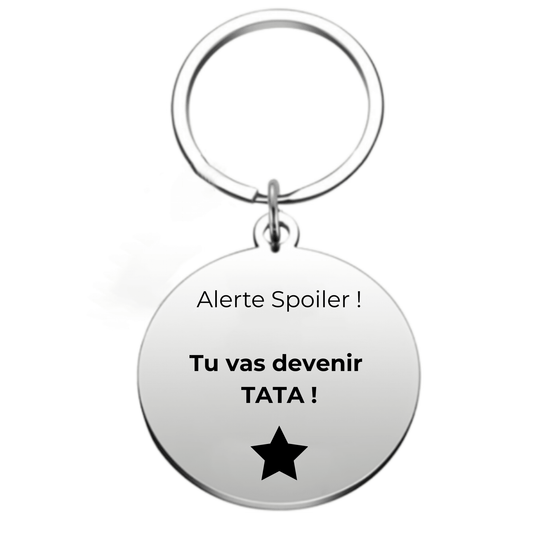 Porte - clé personnalisé Annonce Grossesse Cousine - Future Tata - Les Bijoux de Marilou