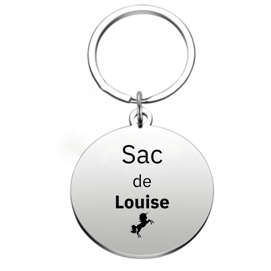 Porte - clé personnalisé Sac à Dos Rentrée Licorne - Les Bijoux de Marilou