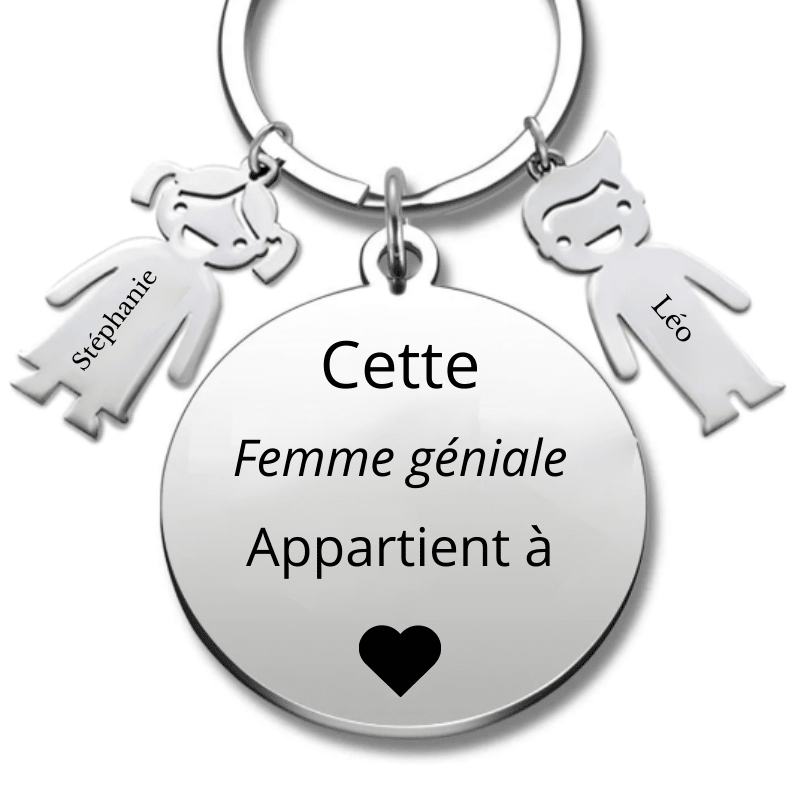 Porte Clé pour Femme "la meilleure des Femmes" - Les Bijoux de Marilou