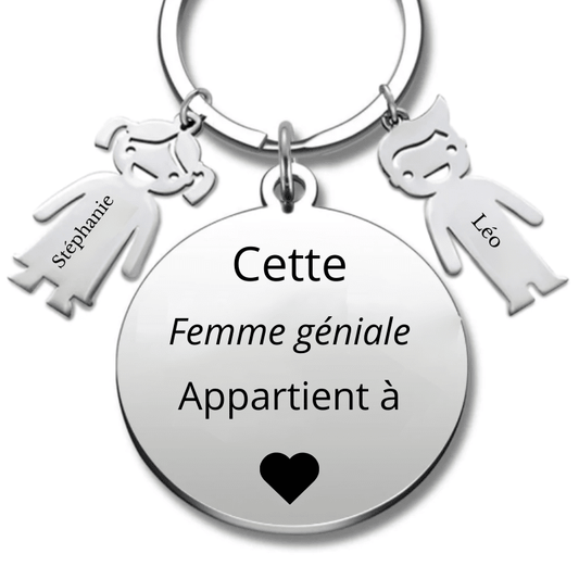 Porte Clé pour Femme "la meilleure des Femmes" - Les Bijoux de Marilou