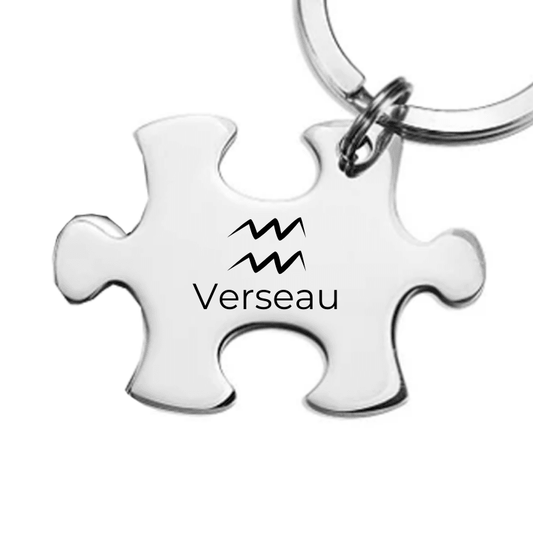 Porte Clé Puzzle Verseau - Les Bijoux de Marilou