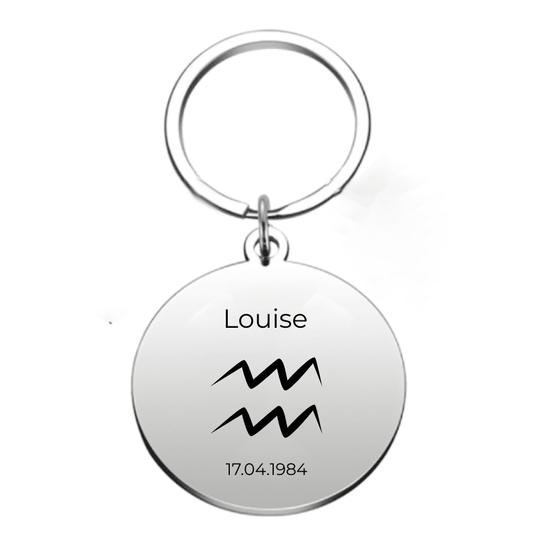 Porte-Clé Signe Astrologique Personnalisé