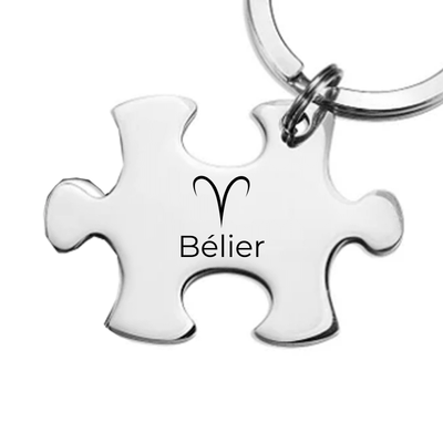 Porte Clé Signes du Zodiaque Bélier Puzzle