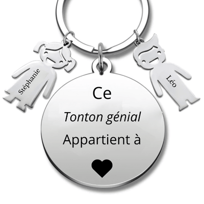 Porte Clé Super Tonton Meilleur Tonton