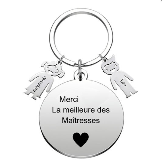 Porte Clef Maitresse Merci Maitresse - Les Bijoux de Marilou