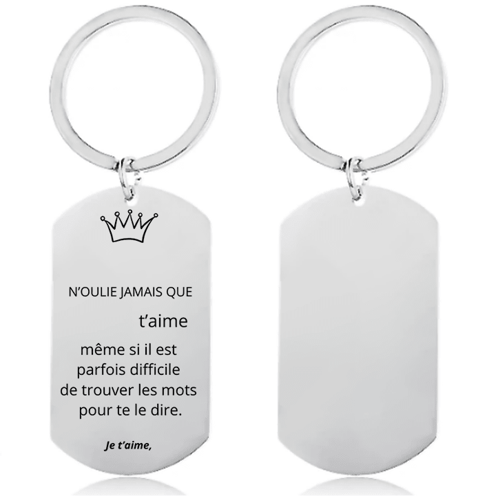 Porte - Clefs Personnalisé pour Homme - Offrez un bijou unique, à votre image - Les Bijoux de Marilou