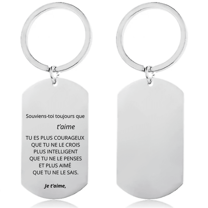 Porte - Clefs Personnalisé pour Homme - Offrez un bijou unique, à votre image - Les Bijoux de Marilou