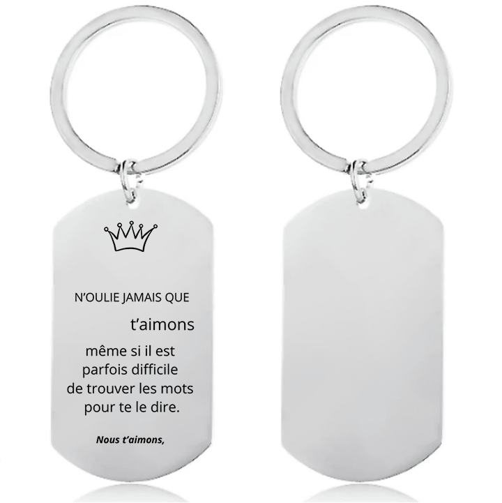 Porte - Clefs Personnalisé pour Homme - Offrez un bijou unique, à votre image - Les Bijoux de Marilou