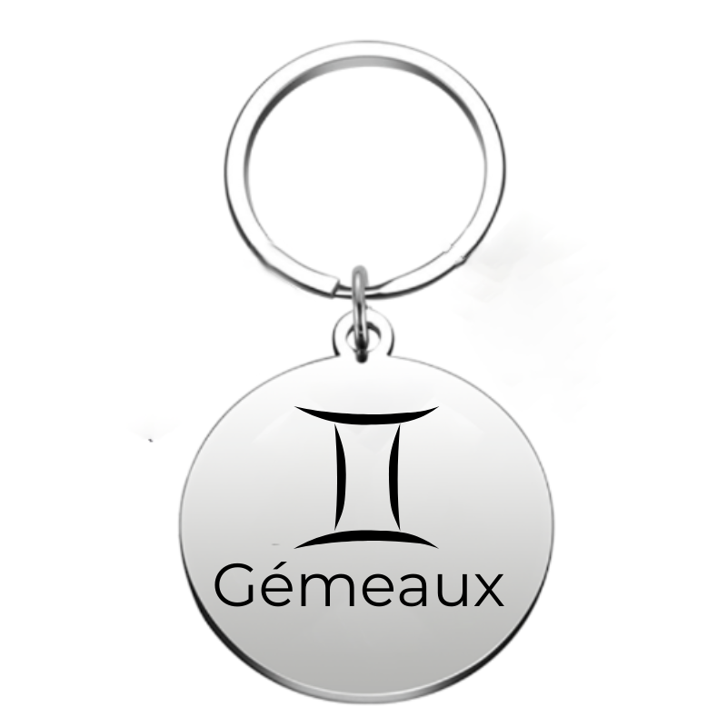 porte clé gemeaux