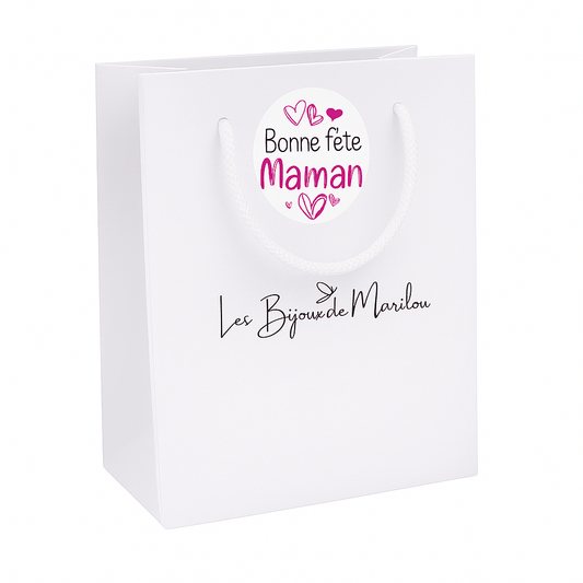 Sac Cadeau Personnalisé Bonne Fête Maman - Les Bijoux de Marilou
