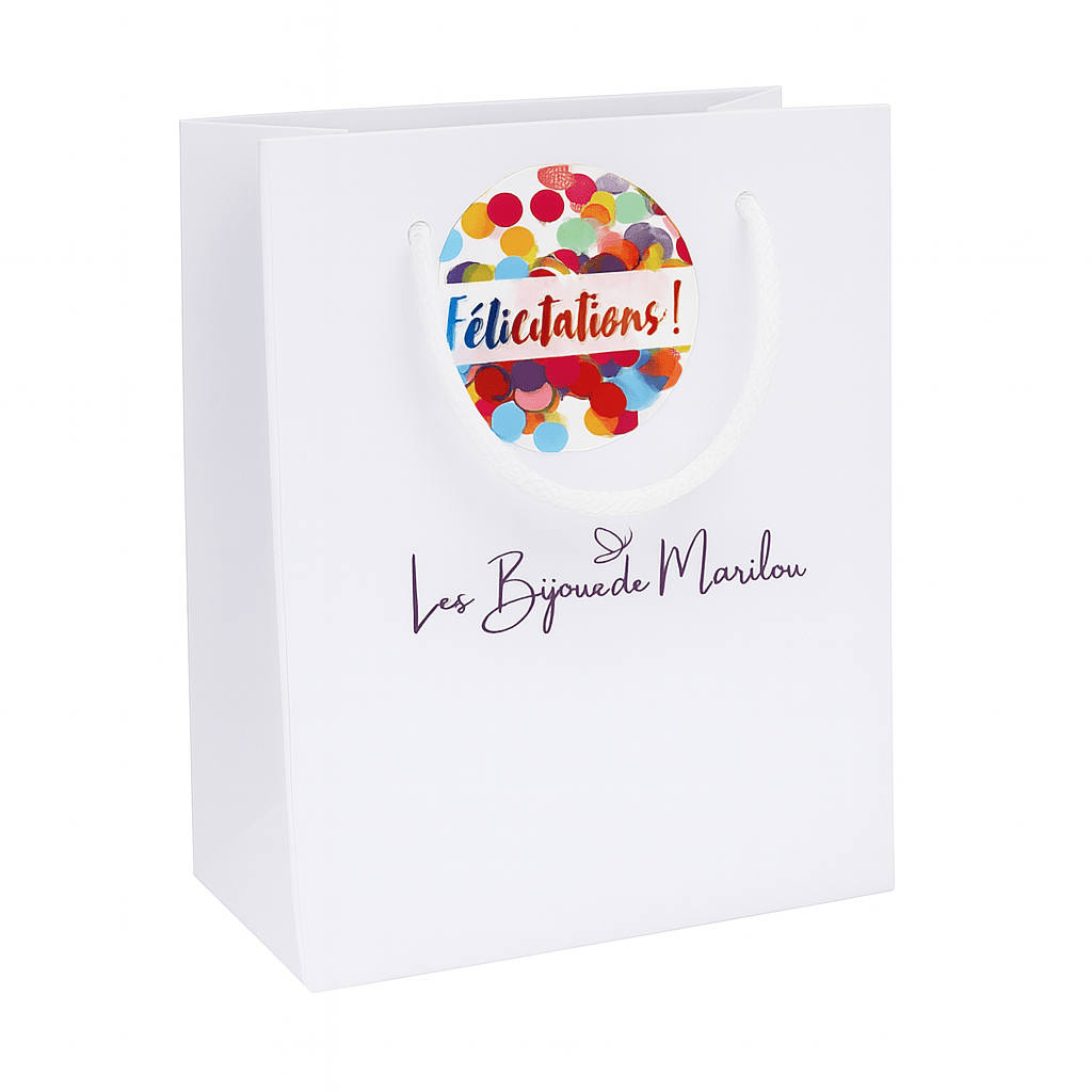 Sac Cadeau Personnalisé Félicitations - Les Bijoux de Marilou