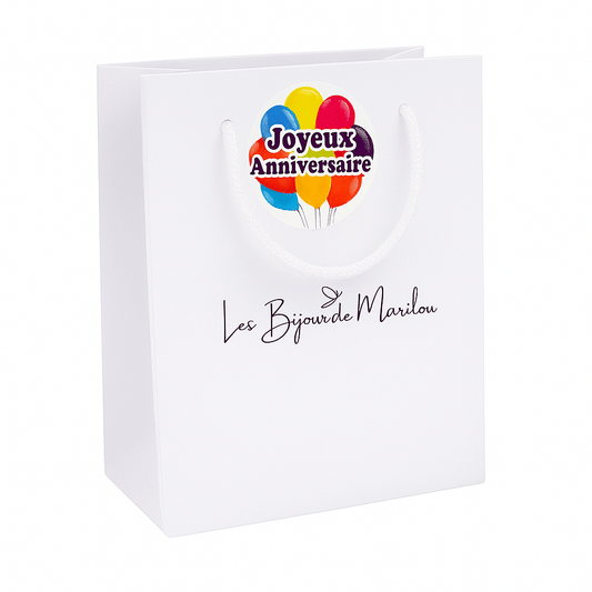 Sac Cadeau Personnalisé Joyeux Anniversaire - Les Bijoux de Marilou