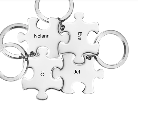 Le Porte-Clef "Ensemble pour toujours" - 2 à 6 pièces