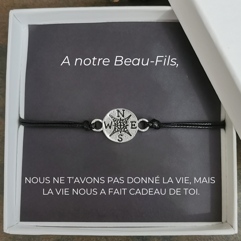 Le bracelet Contre vents et marées  "A mon Beau-fils"