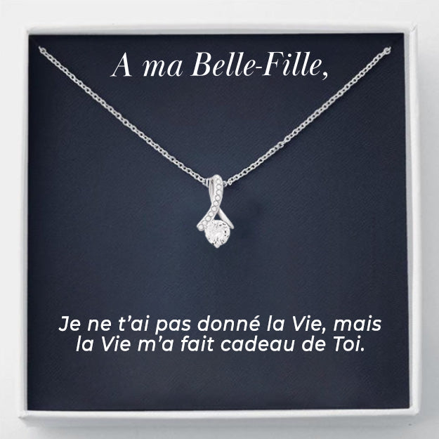 Le Collier Chance "A ma Belle-Fille" + la Carte "A ma Belle-Fille"