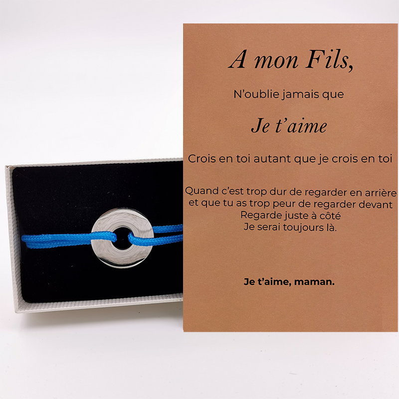 La Gourmette "A mon Fils" + la carte "A mon Fils"