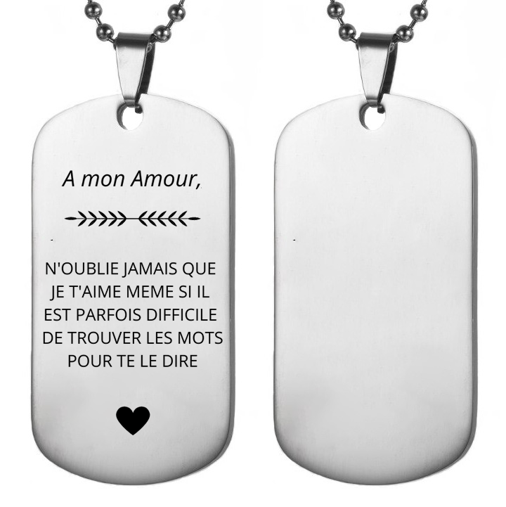 Le collier "A mon Amour"