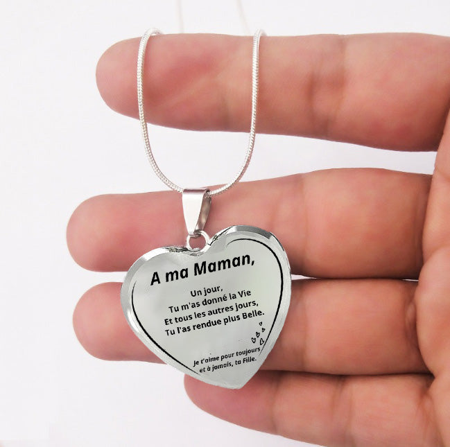 Le Collier Coeur "A ma Maman"