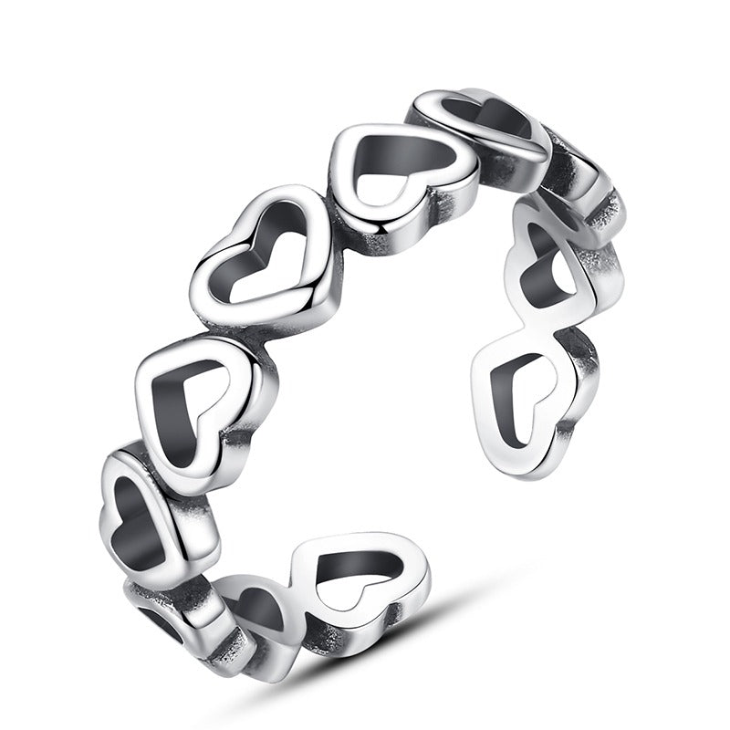 Duo Bague Coeur Mère Fille + la Carte "Maman"