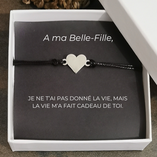 Le bracelet Coeur "A ma Belle-fille"