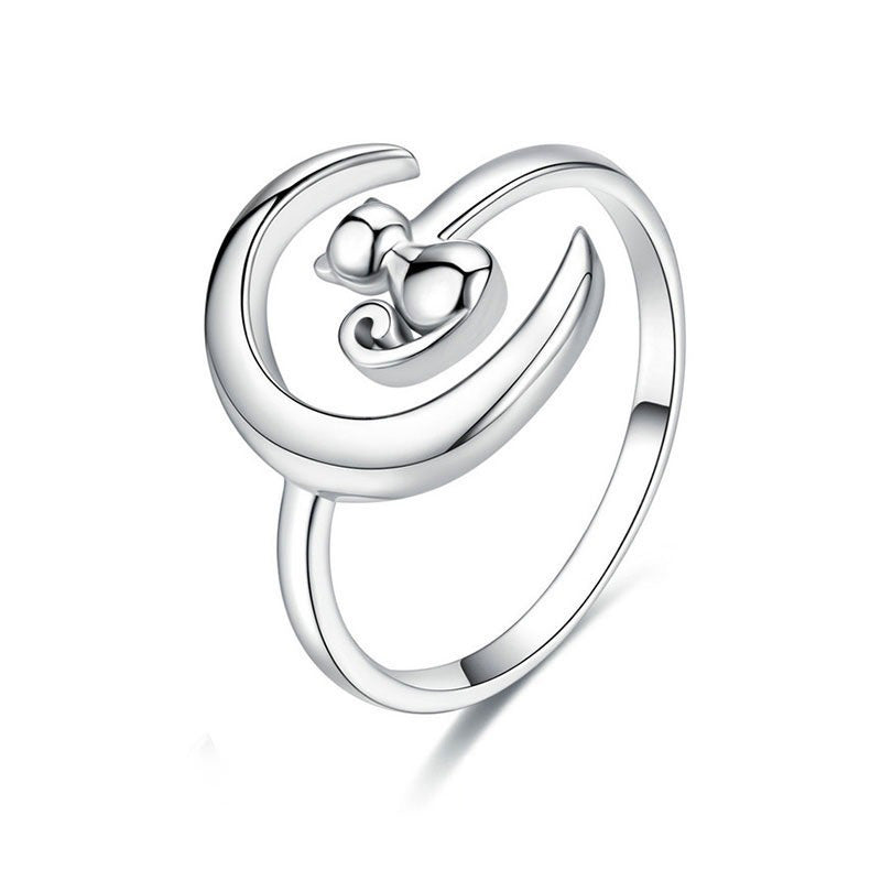 La bague ajustable Amour de Chat