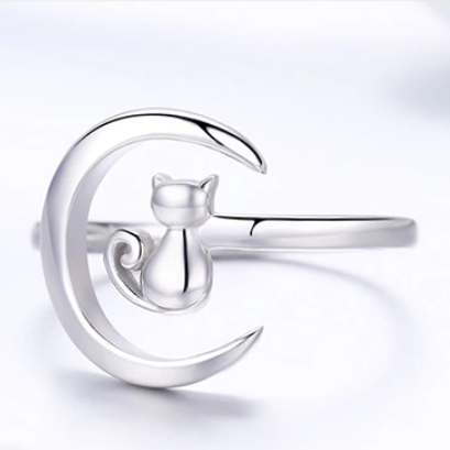 La bague ajustable Amour de Chat