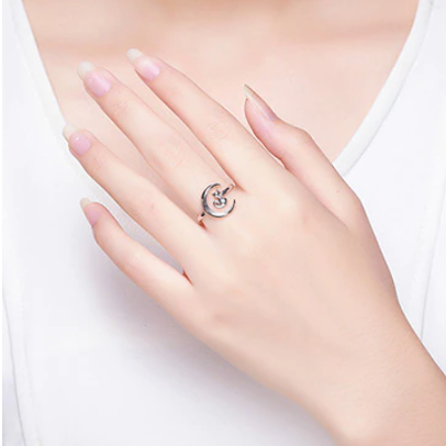 La bague ajustable Amour de Chat