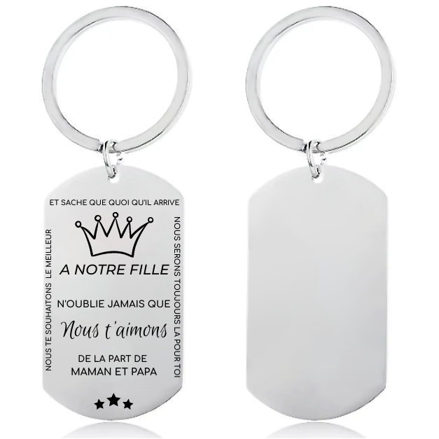Le porte-clef "A ma Fille"