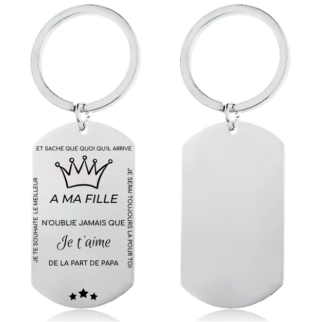 Le porte-clef "A ma Fille"