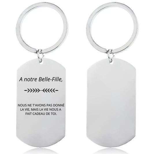 Porte Clé A Notre Belle Fille Personnalisé